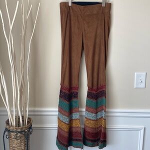 Judith March Boho wide legs pants size large